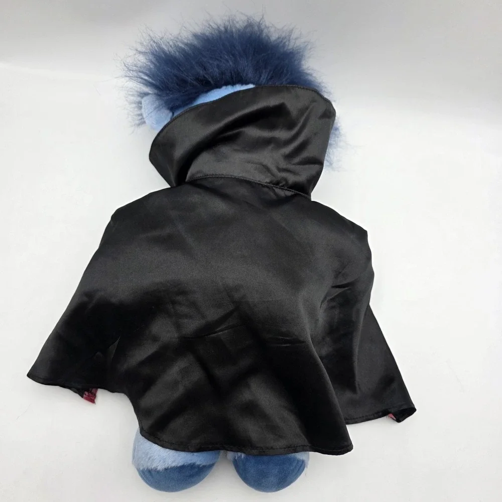 Build A Bear Vampire Blue Teddy Bear Fangs Dracula Shirt‎ and Cape NO PANTS
